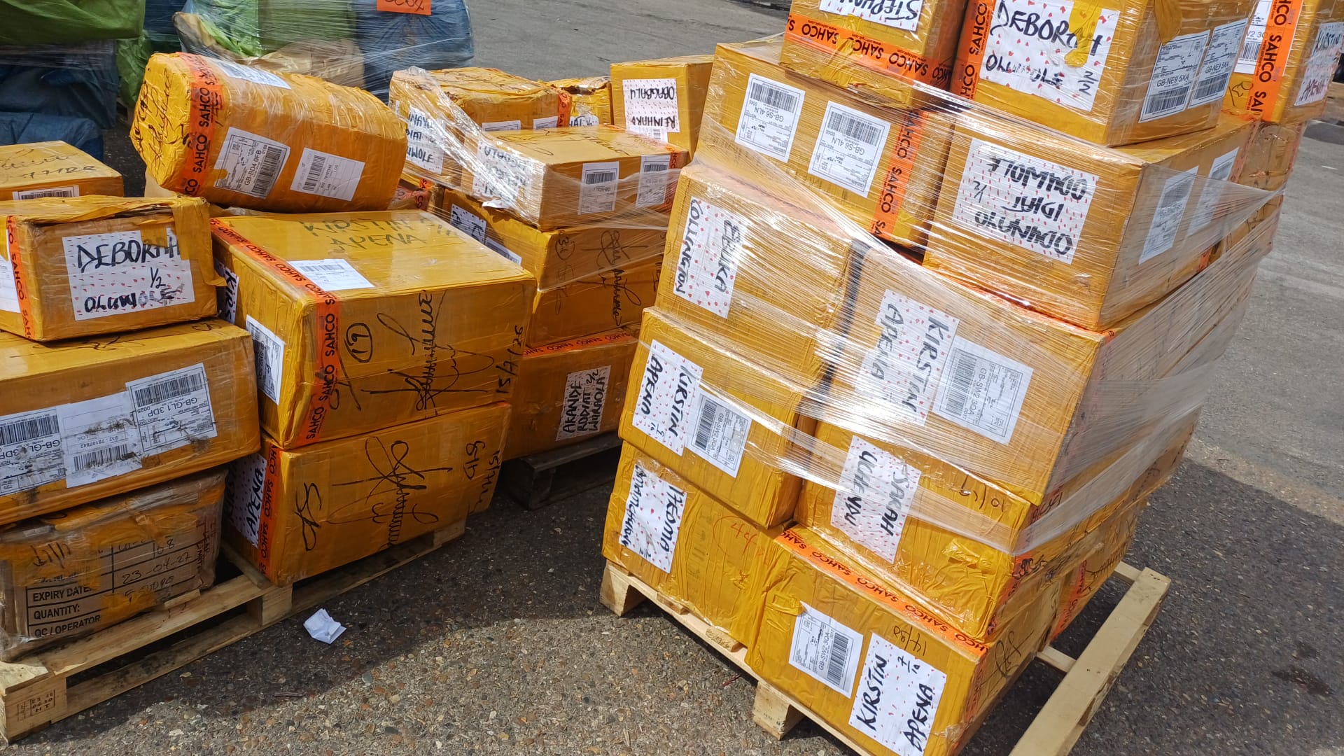 Shipped cargo carton 2