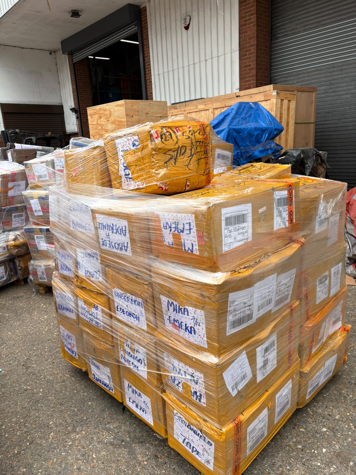 Shipped cargo carton 4