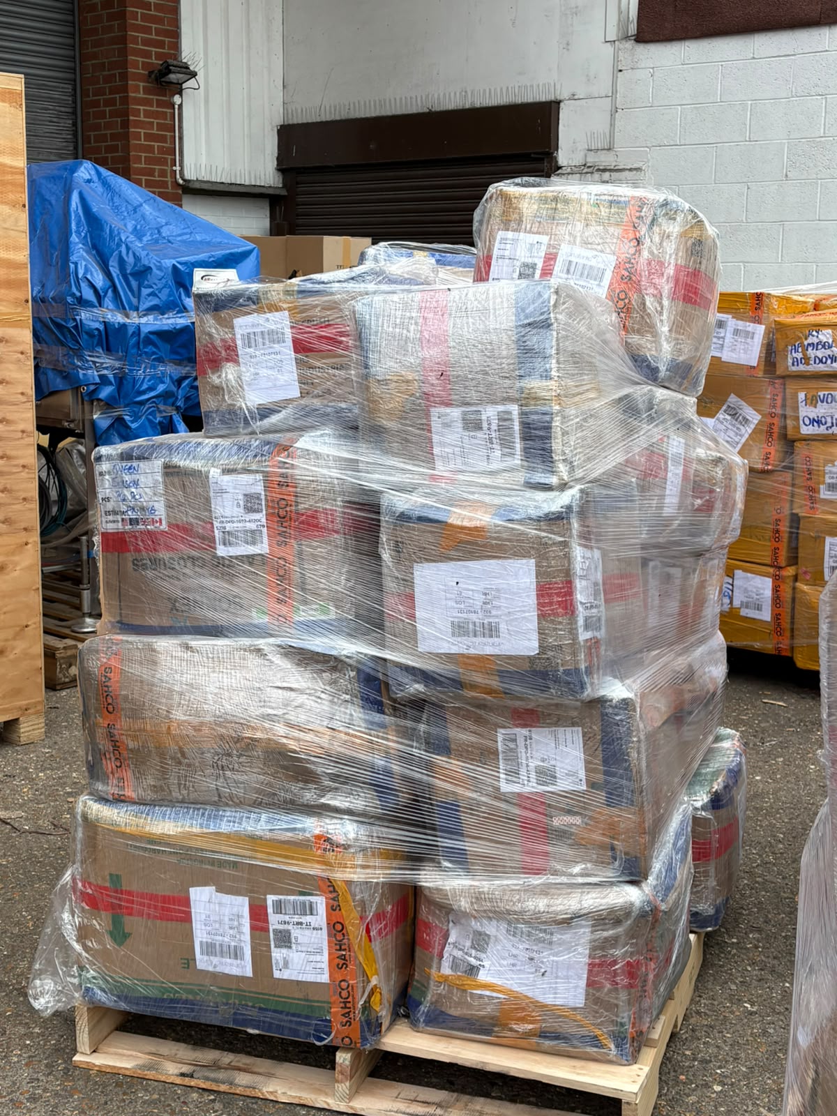 Shipped cargo carton 8